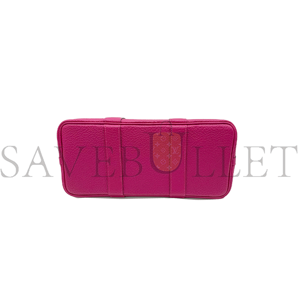 H**mes garden party 30 tpm hand bag c negonda leather rose purple (30*21*13cm)